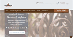 Desktop Screenshot of customwroughtirongates.com