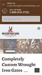 Mobile Screenshot of customwroughtirongates.com